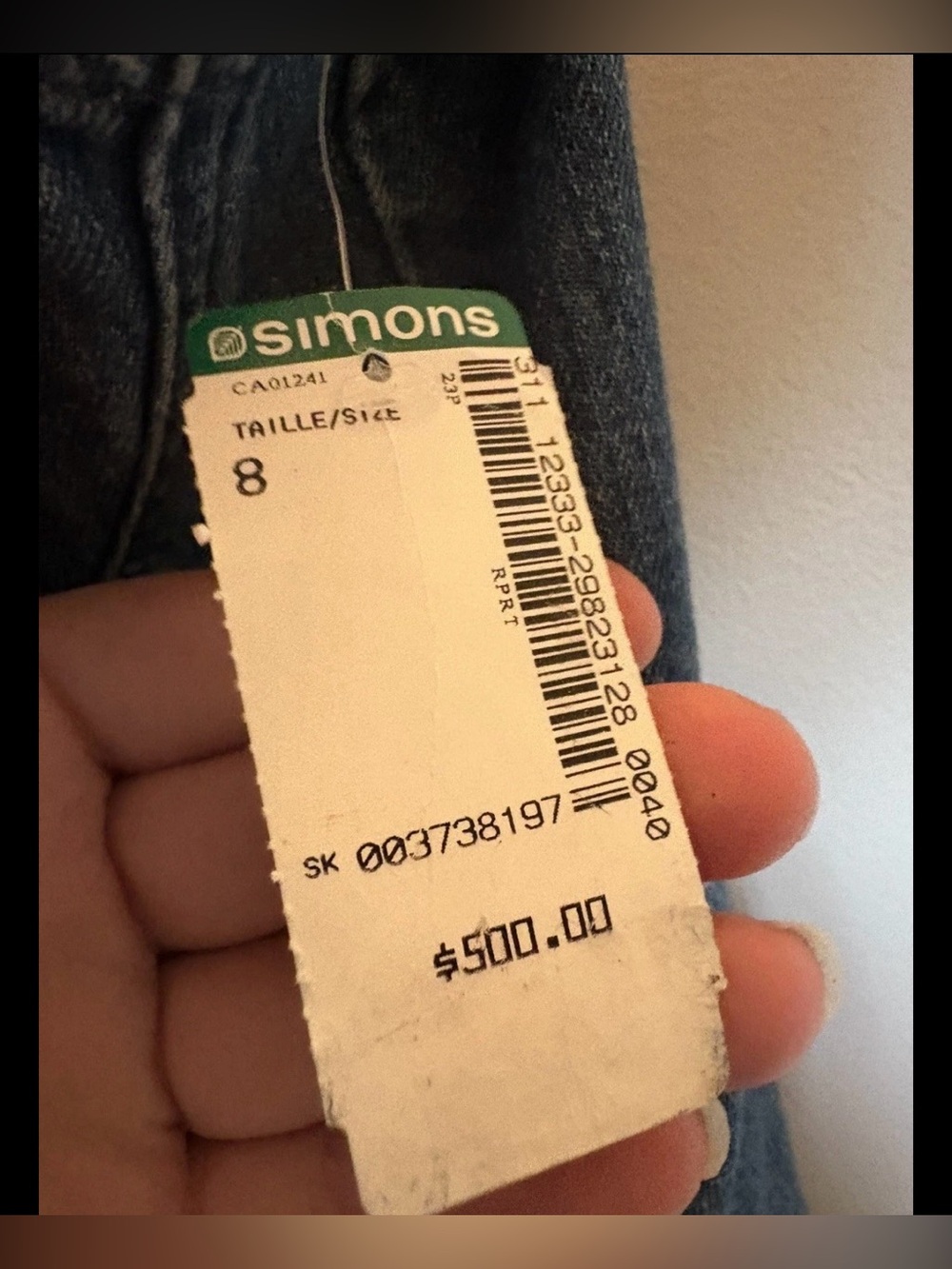 NWT- Self-Portrait Strapless Denim Mini Dress BRAND NEW WITH TAGS - Picture 3 of 13